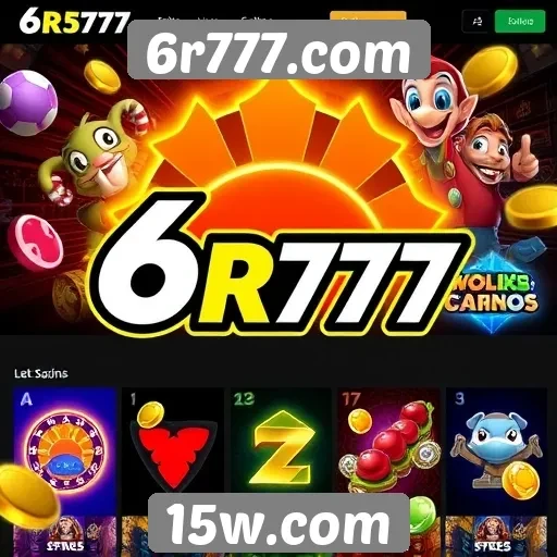 Variedade de jogos disponíveis em 6r777.com